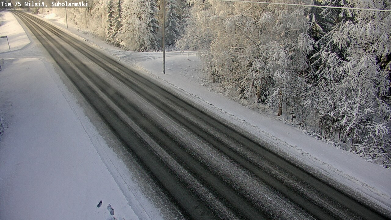 Weather Camera Image Väg 75 Nilsiä, Suholanmäki, Kuopio, Pohjois-Savo