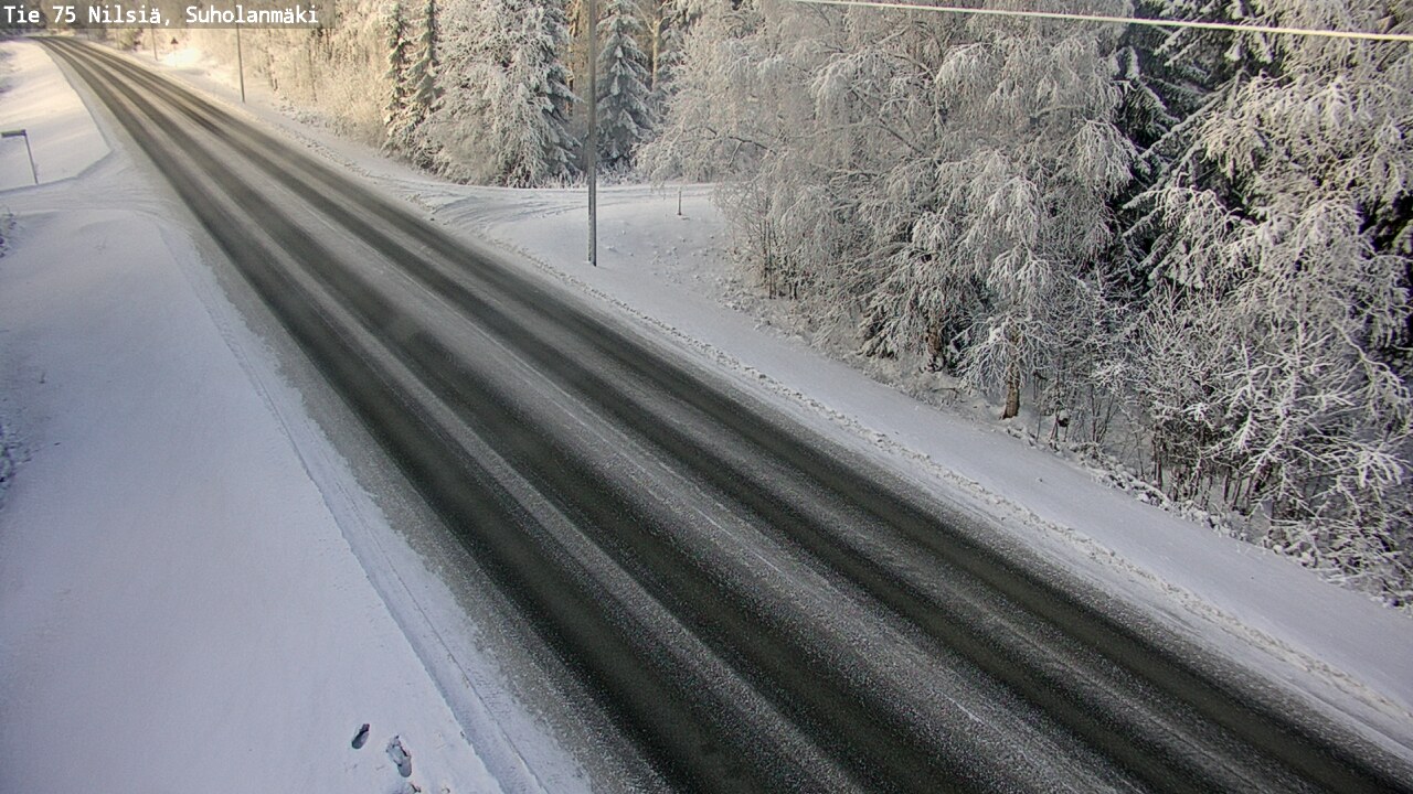 Weather Camera Image Väg 75 Nilsiä, Suholanmäki, Kuopio, Pohjois-Savo