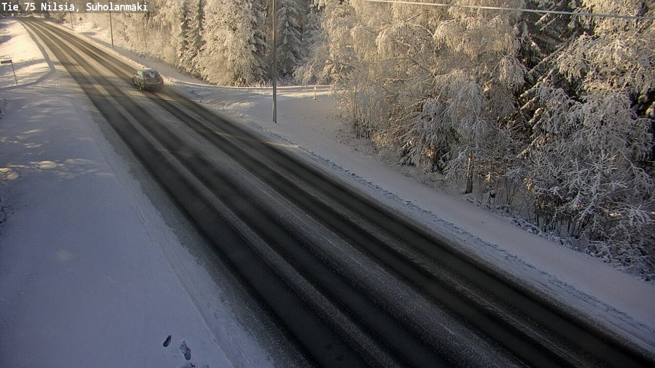 Weather Camera Image Väg 75 Nilsiä, Suholanmäki, Kuopio, Pohjois-Savo
