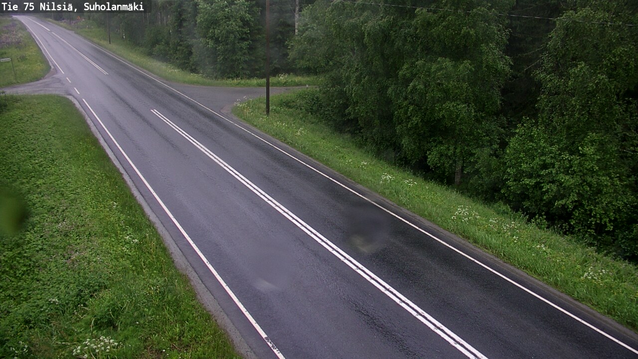 Weather Camera Image Väg 75 Nilsiä, Suholanmäki, Kuopio, Pohjois-Savo