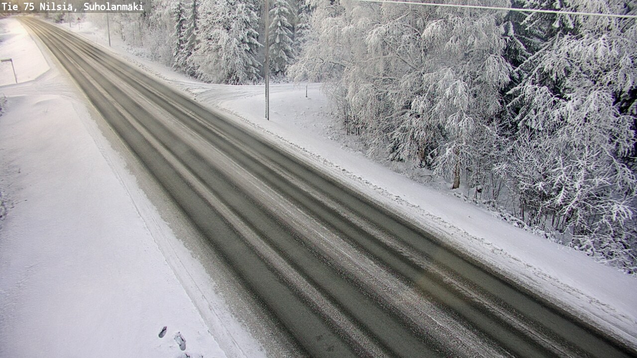 Weather Camera Image Väg 75 Nilsiä, Suholanmäki, Kuopio, Pohjois-Savo