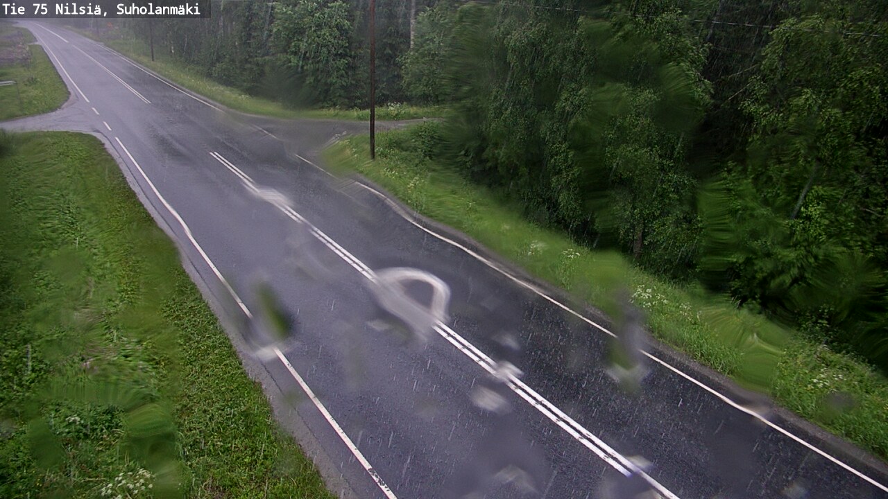 Weather Camera Image Väg 75 Nilsiä, Suholanmäki, Kuopio, Pohjois-Savo