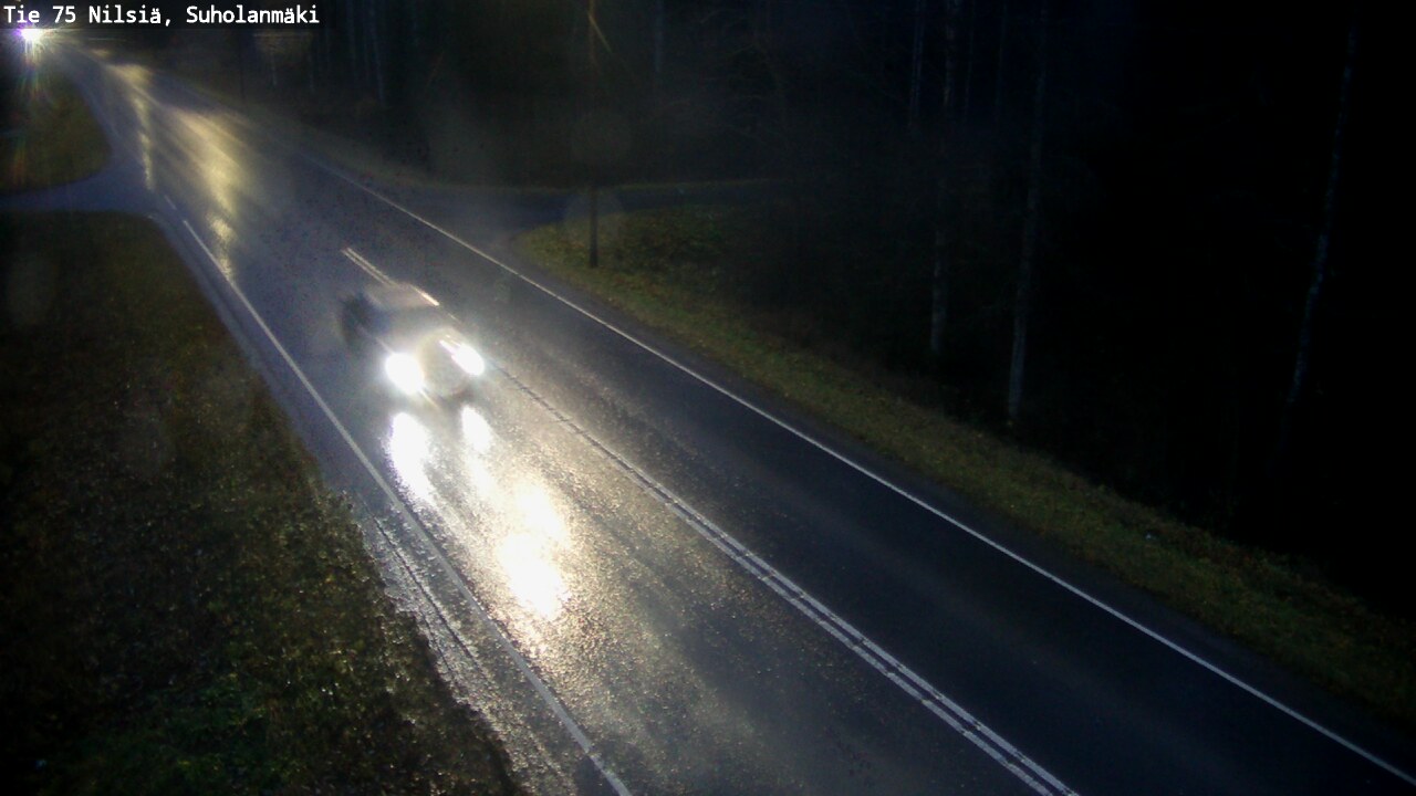 Weather Camera Image Väg 75 Nilsiä, Suholanmäki, Kuopio, Pohjois-Savo