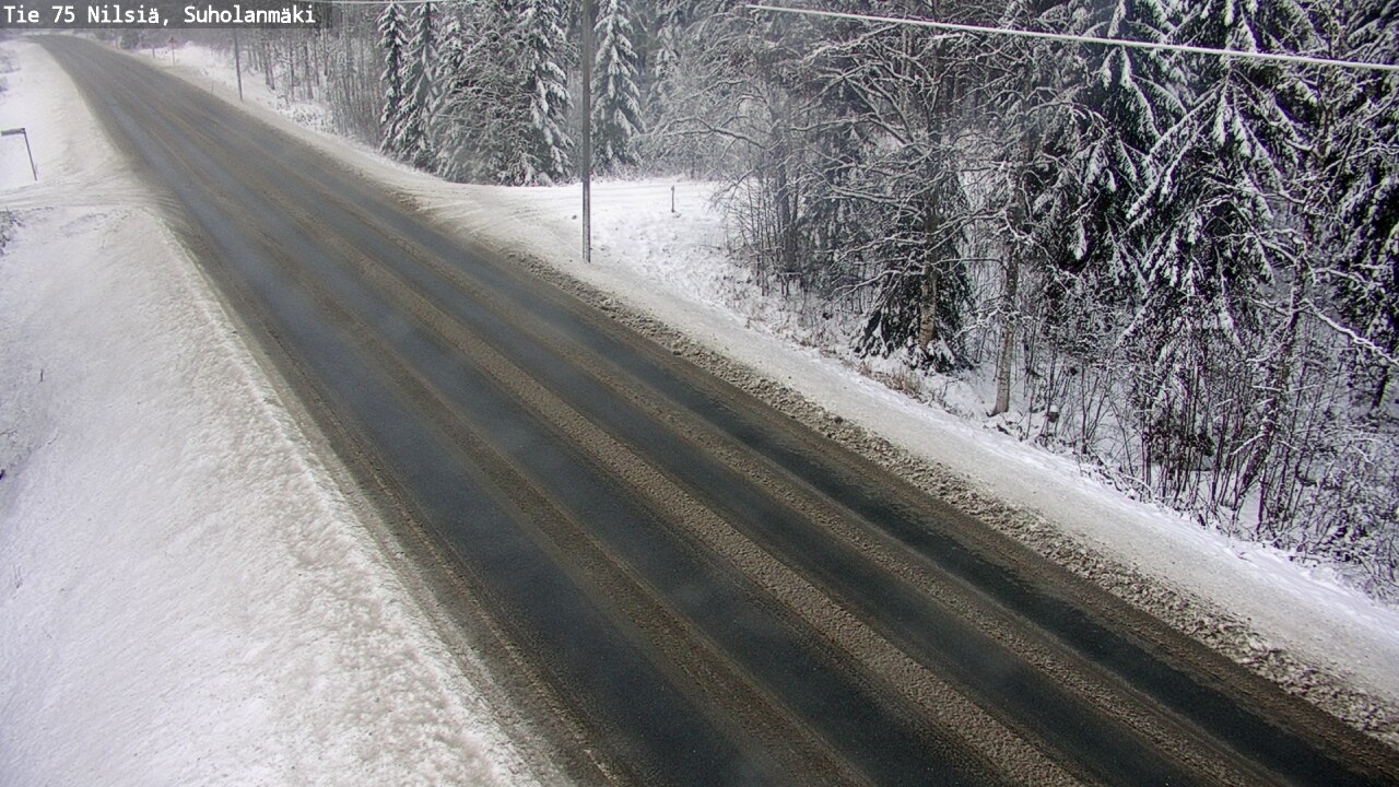 Weather Camera Image Road 75 Nilsiä, Suholanmäki, Kuopio, Pohjois-Savo