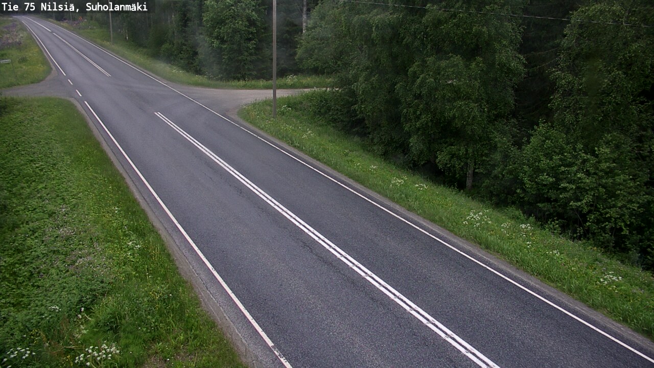Weather Camera Image Road 75 Nilsiä, Suholanmäki, Kuopio, Pohjois-Savo