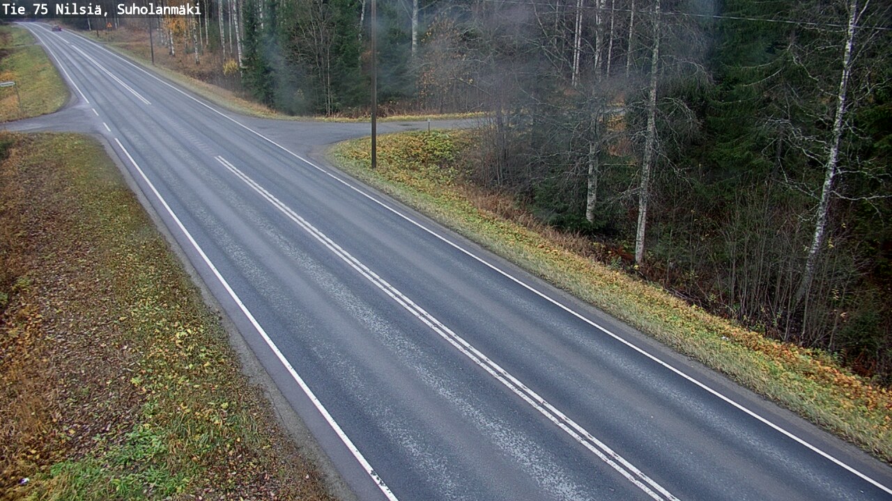 Weather Camera Image Väg 75 Nilsiä, Suholanmäki, Kuopio, Pohjois-Savo
