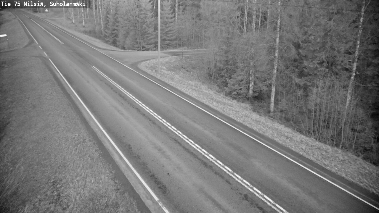 Weather Camera Image Väg 75 Nilsiä, Suholanmäki, Kuopio, Pohjois-Savo