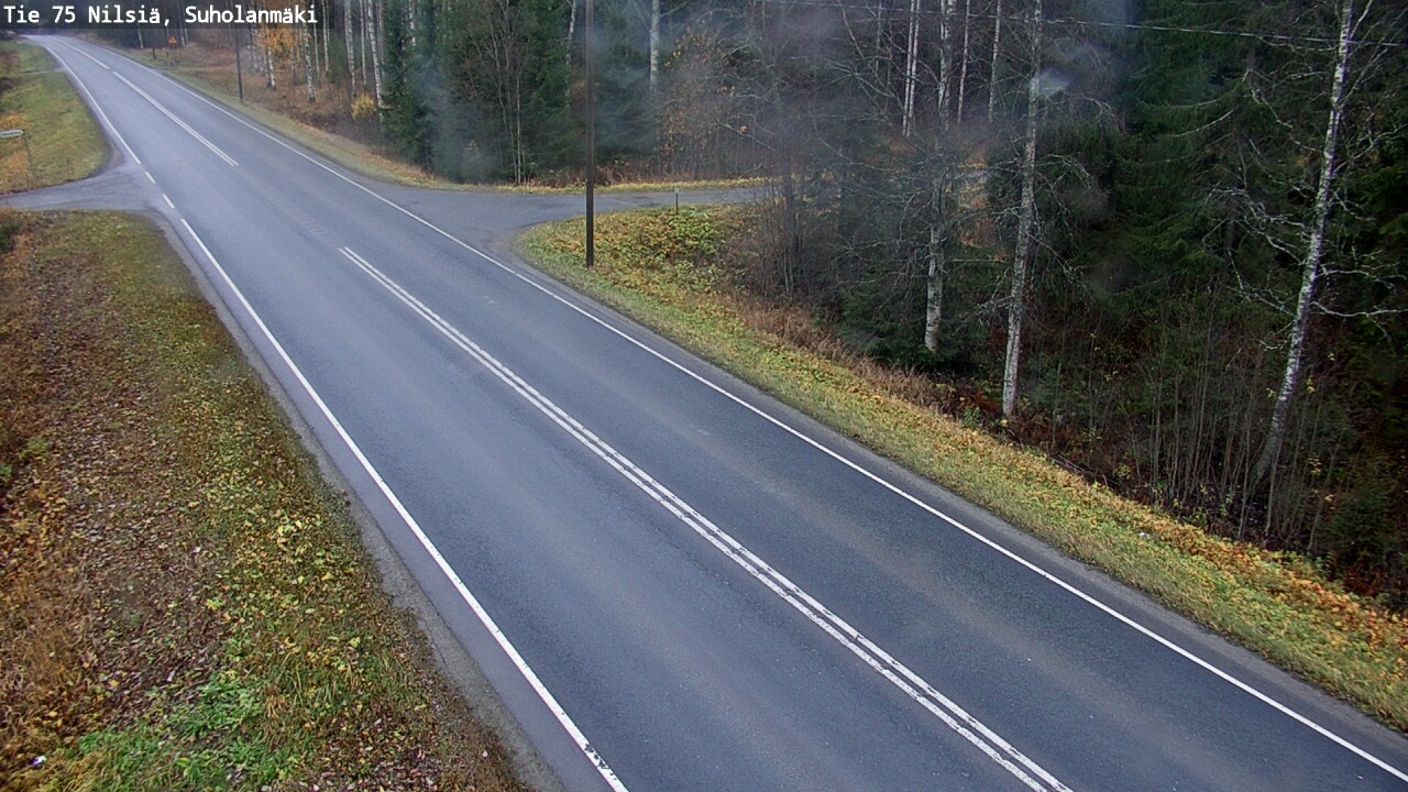 Weather Camera Image Väg 75 Nilsiä, Suholanmäki, Kuopio, Pohjois-Savo