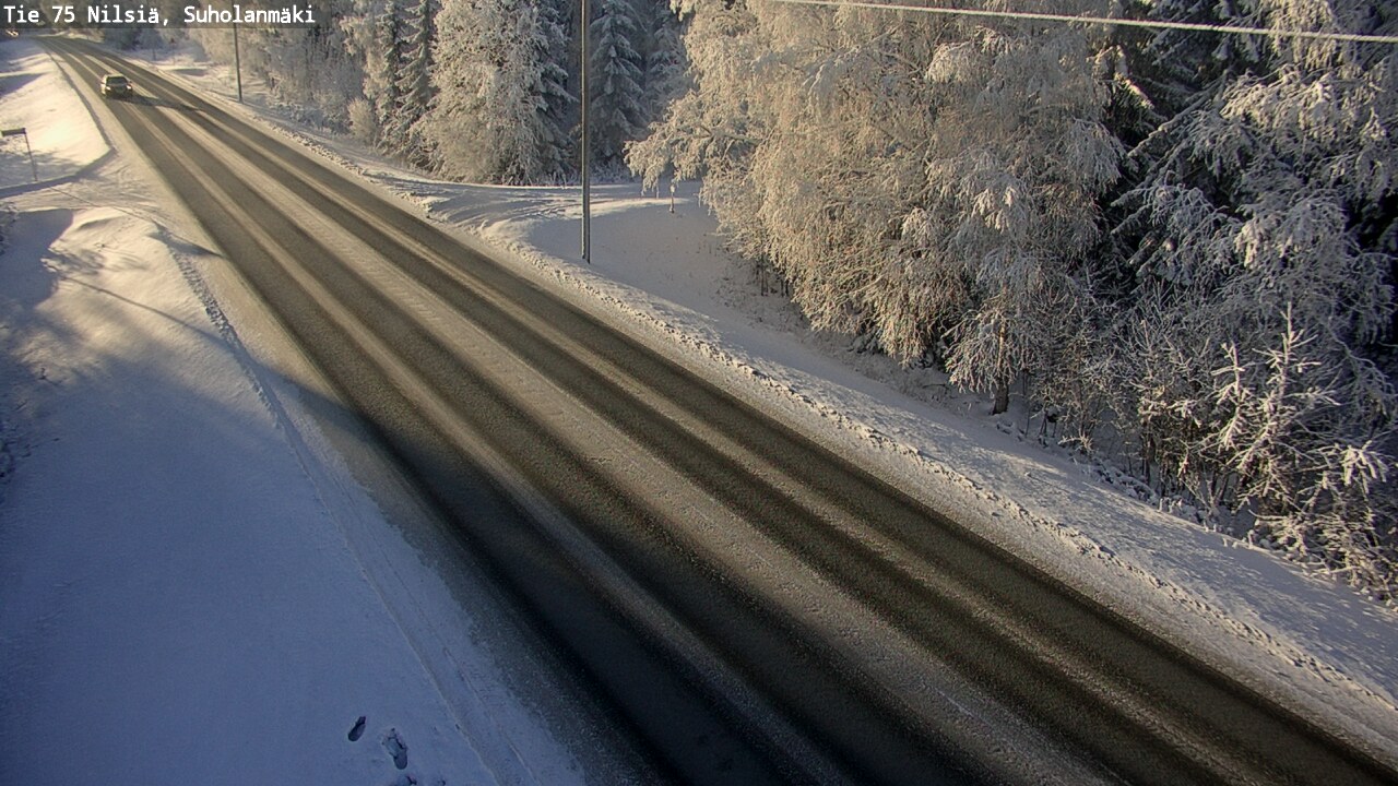 Weather Camera Image Väg 75 Nilsiä, Suholanmäki, Kuopio, Pohjois-Savo