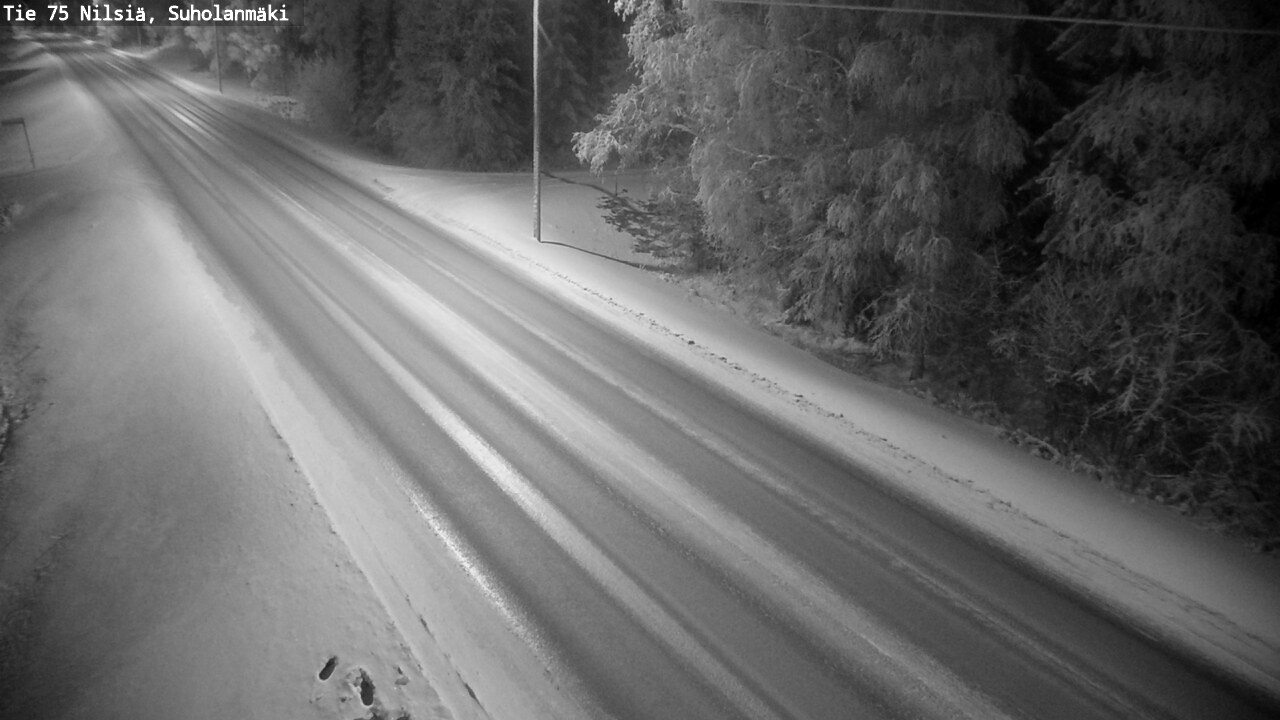 Weather Camera Image Väg 75 Nilsiä, Suholanmäki, Kuopio, Pohjois-Savo