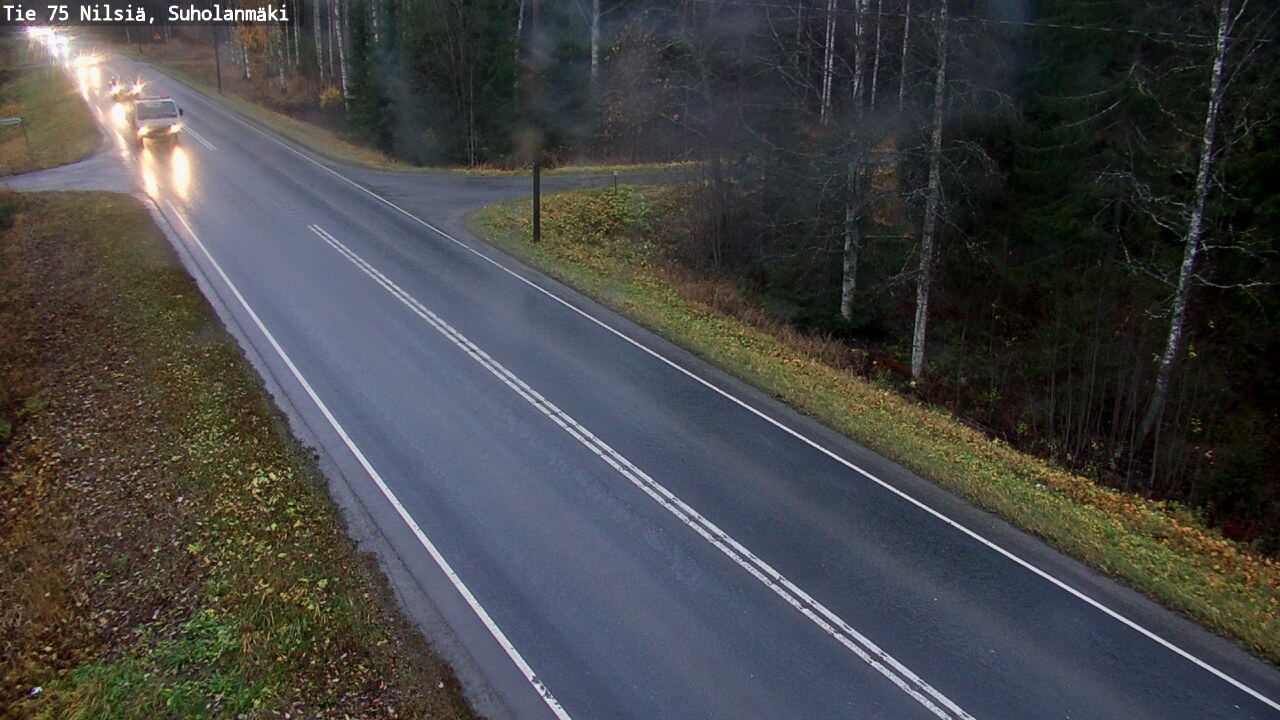 Weather Camera Image Väg 75 Nilsiä, Suholanmäki, Kuopio, Pohjois-Savo