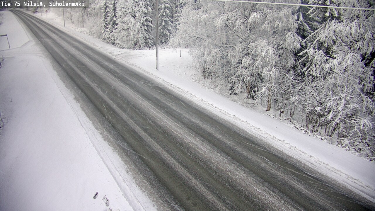 Weather Camera Image Väg 75 Nilsiä, Suholanmäki, Kuopio, Pohjois-Savo
