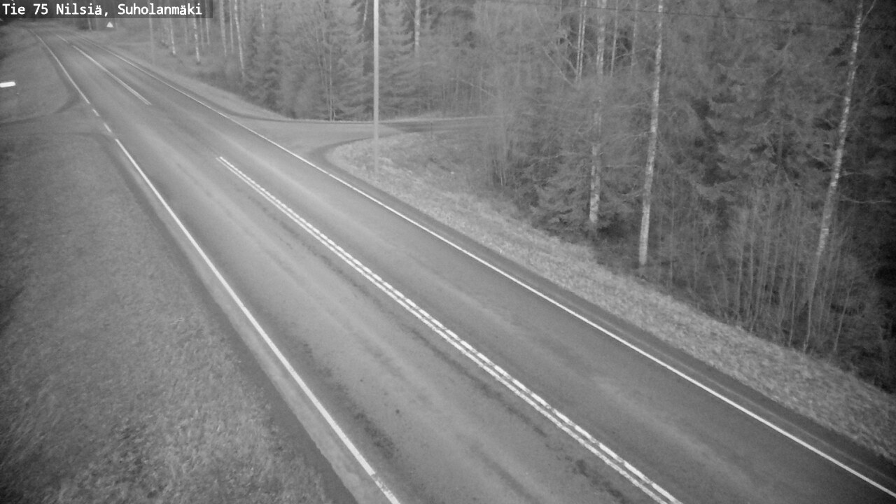 Weather Camera Image Road 75 Nilsiä, Suholanmäki, Kuopio, Pohjois-Savo