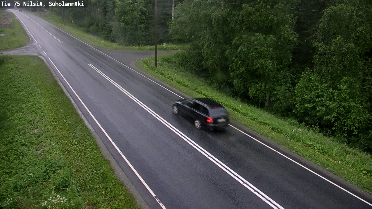 Weather Camera Image Väg 75 Nilsiä, Suholanmäki, Kuopio, Pohjois-Savo