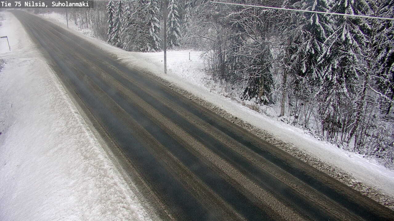 Weather Camera Image Road 75 Nilsiä, Suholanmäki, Kuopio, Pohjois-Savo
