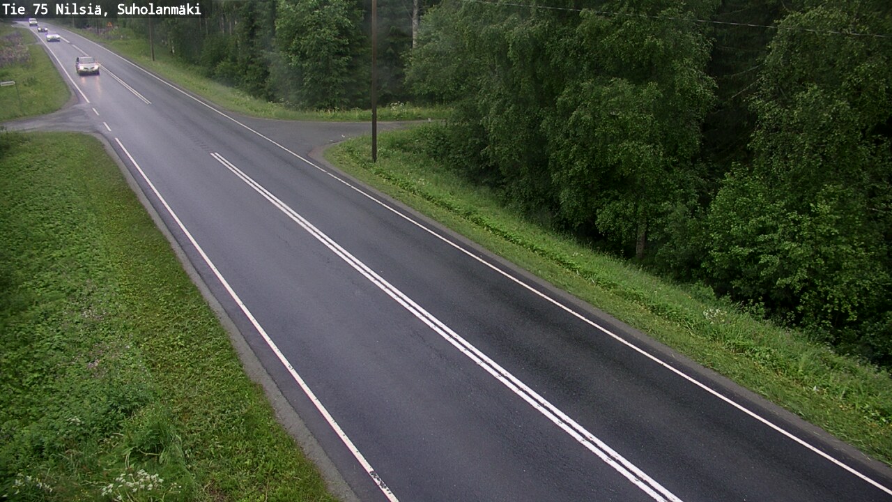 Weather Camera Image Väg 75 Nilsiä, Suholanmäki, Kuopio, Pohjois-Savo