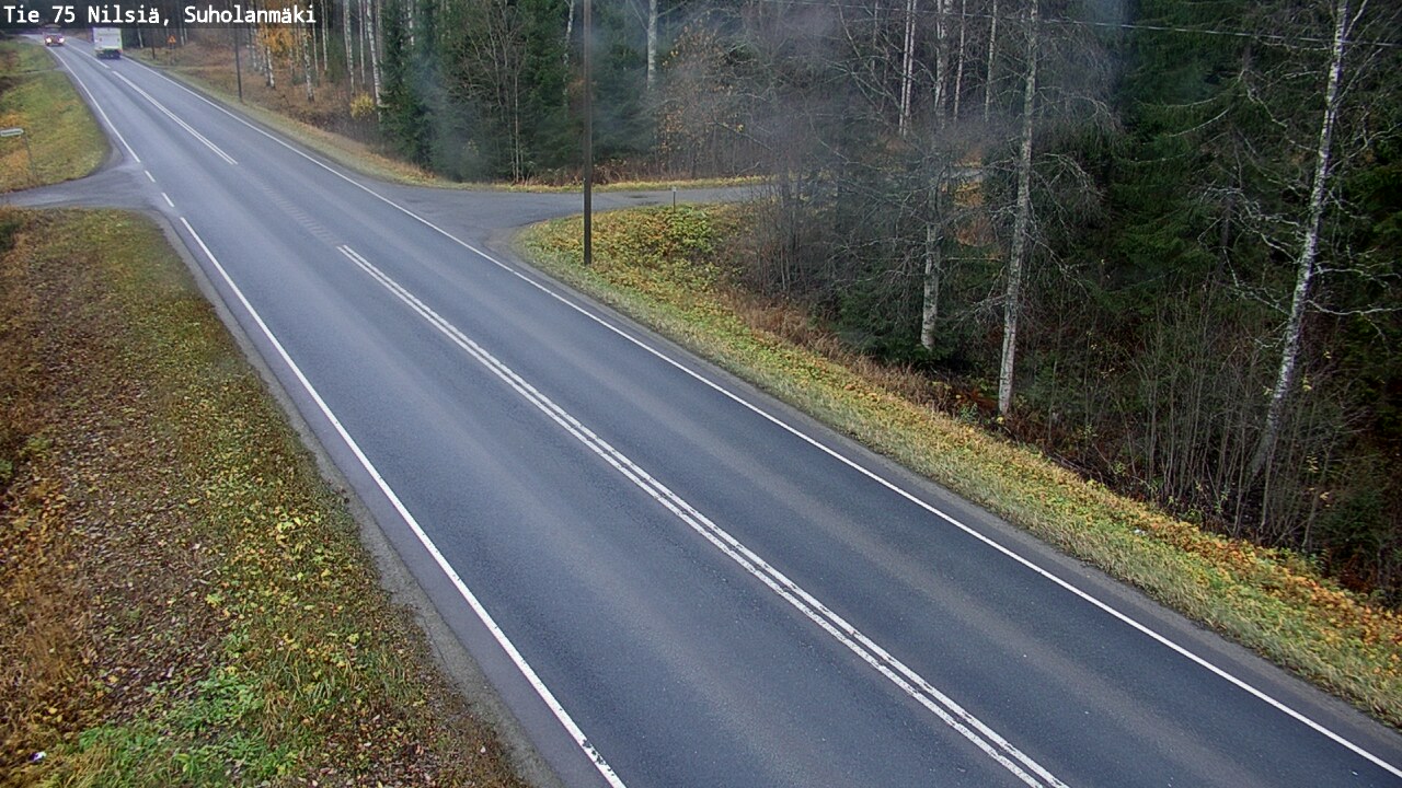 Weather Camera Image Väg 75 Nilsiä, Suholanmäki, Kuopio, Pohjois-Savo