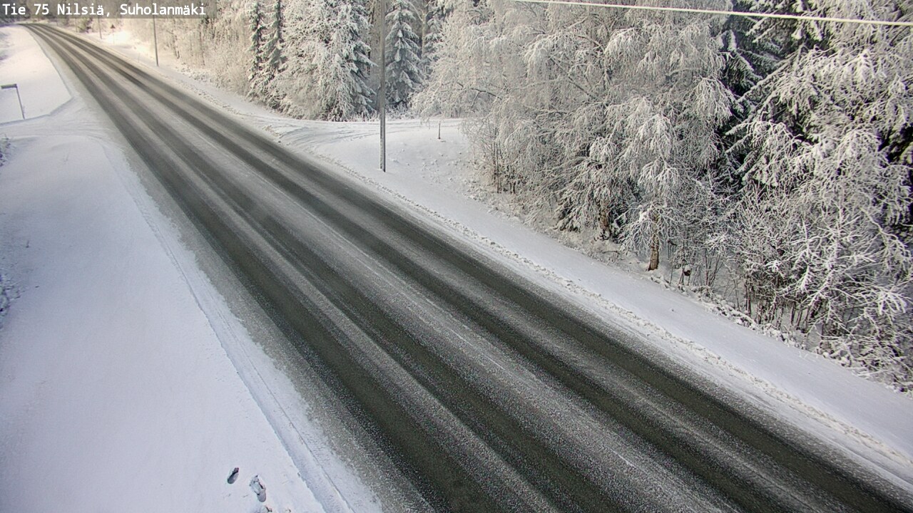 Weather Camera Image Väg 75 Nilsiä, Suholanmäki, Kuopio, Pohjois-Savo