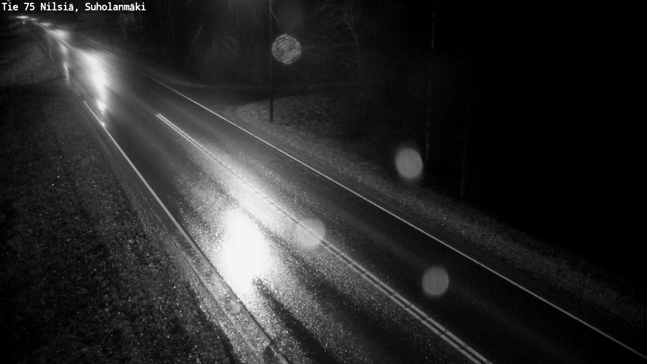 Weather Camera Image Väg 75 Nilsiä, Suholanmäki, Kuopio, Pohjois-Savo