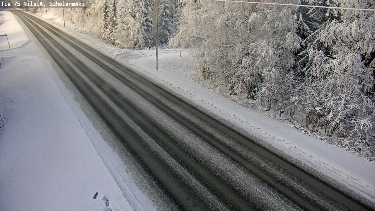 Weather Camera Image Väg 75 Nilsiä, Suholanmäki, Kuopio, Pohjois-Savo