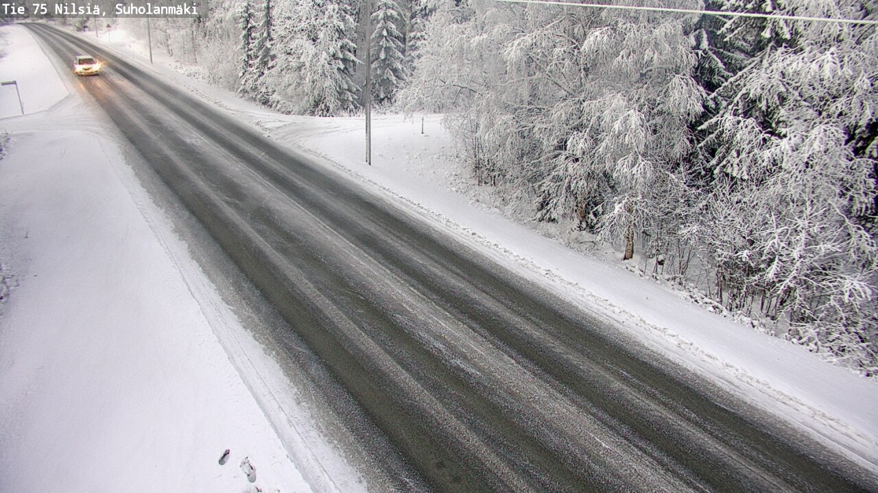 Weather Camera Image Väg 75 Nilsiä, Suholanmäki, Kuopio, Pohjois-Savo