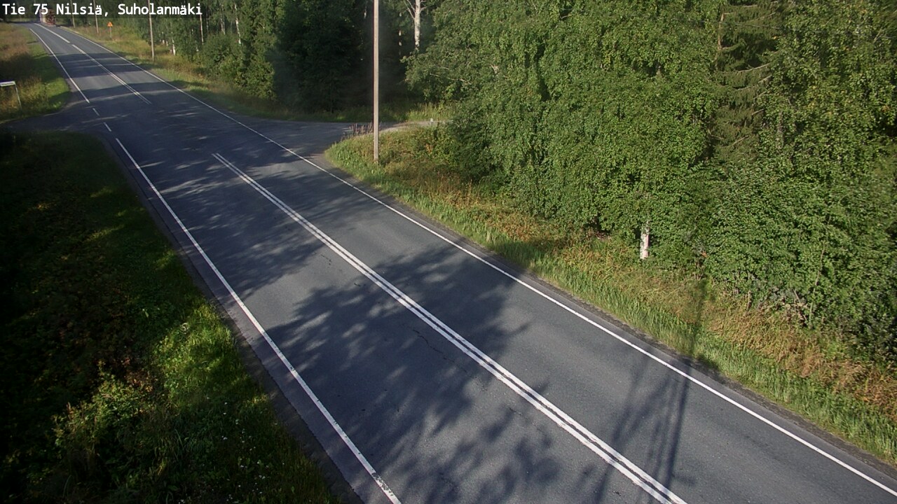 Weather Camera Image Väg 75 Nilsiä, Suholanmäki, Kuopio, Pohjois-Savo