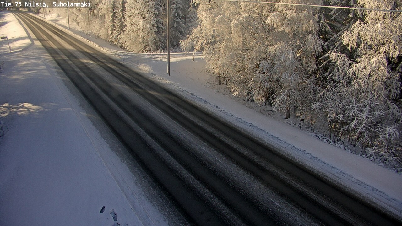 Weather Camera Image Väg 75 Nilsiä, Suholanmäki, Kuopio, Pohjois-Savo