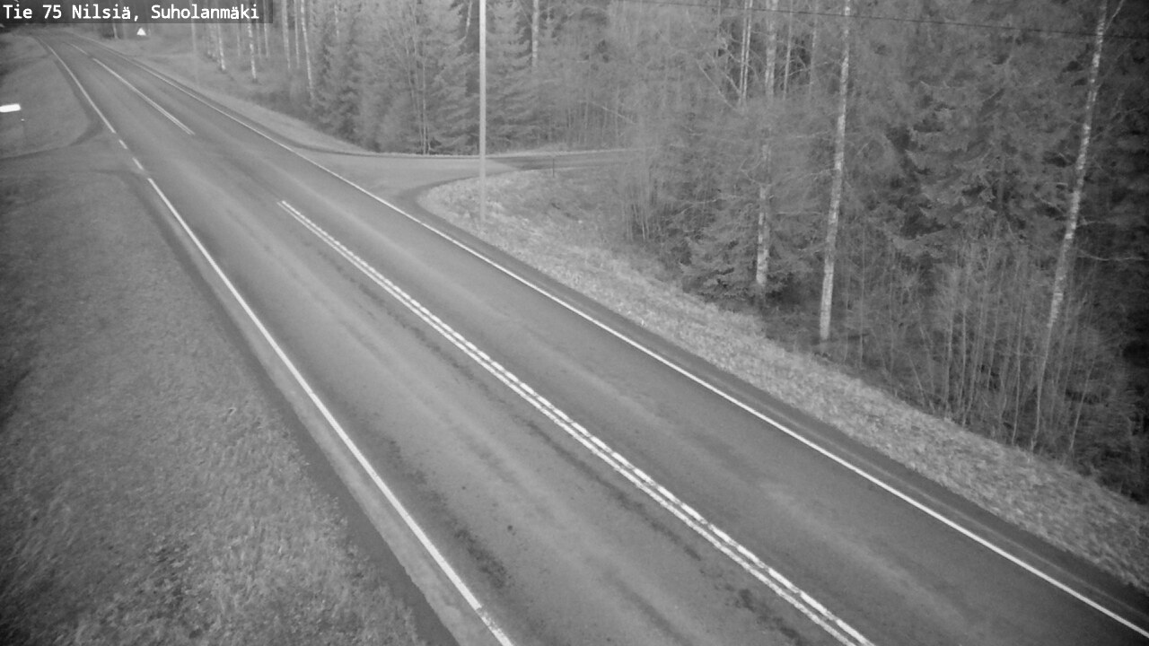 Weather Camera Image Road 75 Nilsiä, Suholanmäki, Kuopio, Pohjois-Savo