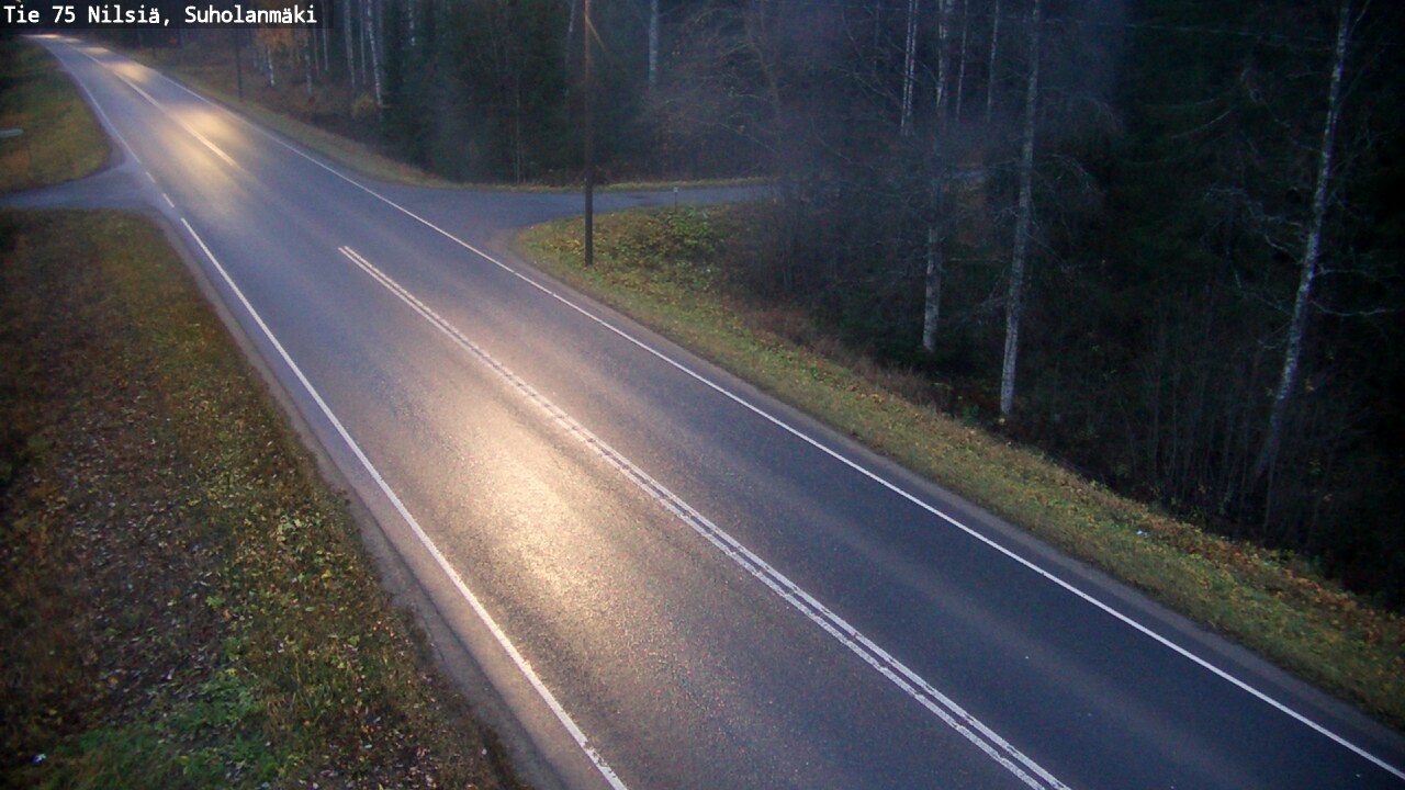 Weather Camera Image Väg 75 Nilsiä, Suholanmäki, Kuopio, Pohjois-Savo