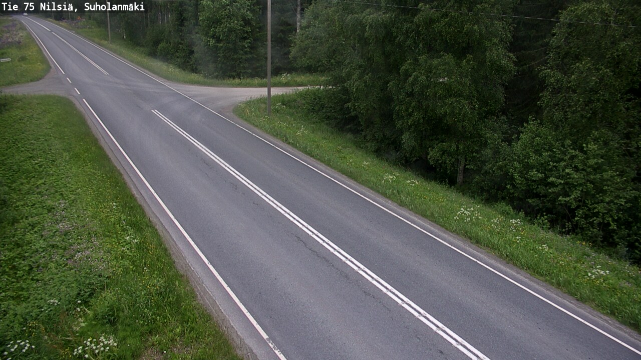 Weather Camera Image Road 75 Nilsiä, Suholanmäki, Kuopio, Pohjois-Savo