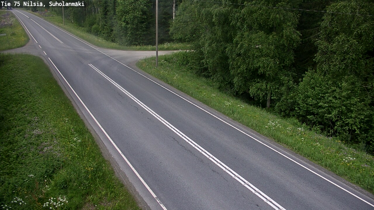 Weather Camera Image Road 75 Nilsiä, Suholanmäki, Kuopio, Pohjois-Savo