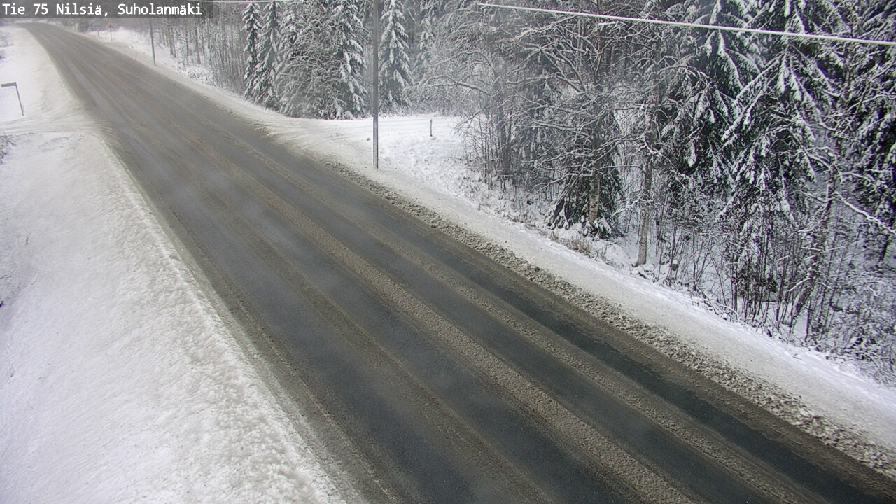 Weather Camera Image Road 75 Nilsiä, Suholanmäki, Kuopio, Pohjois-Savo