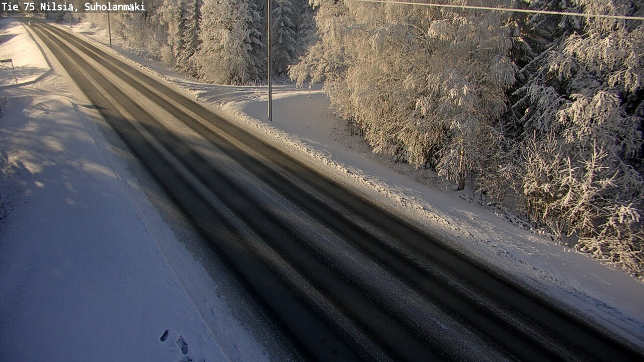 Weather Camera Image Väg 75 Nilsiä, Suholanmäki, Kuopio, Pohjois-Savo