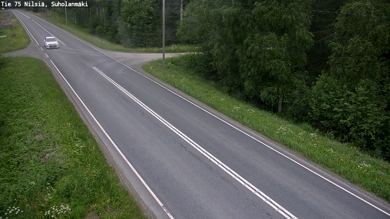 Weather Camera Image Road 75 Nilsiä, Suholanmäki, Kuopio, Pohjois-Savo