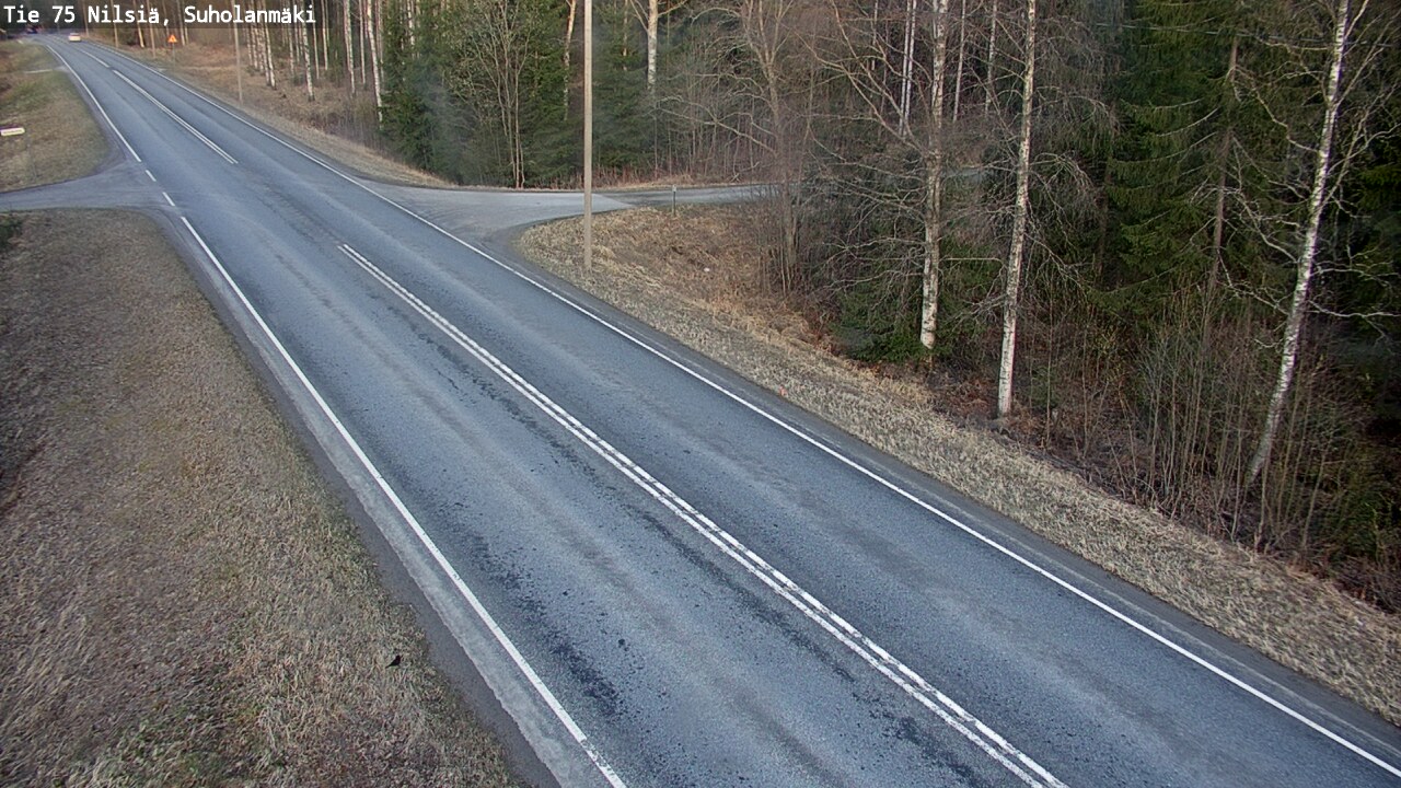 Weather Camera Image Väg 75 Nilsiä, Suholanmäki, Kuopio, Pohjois-Savo
