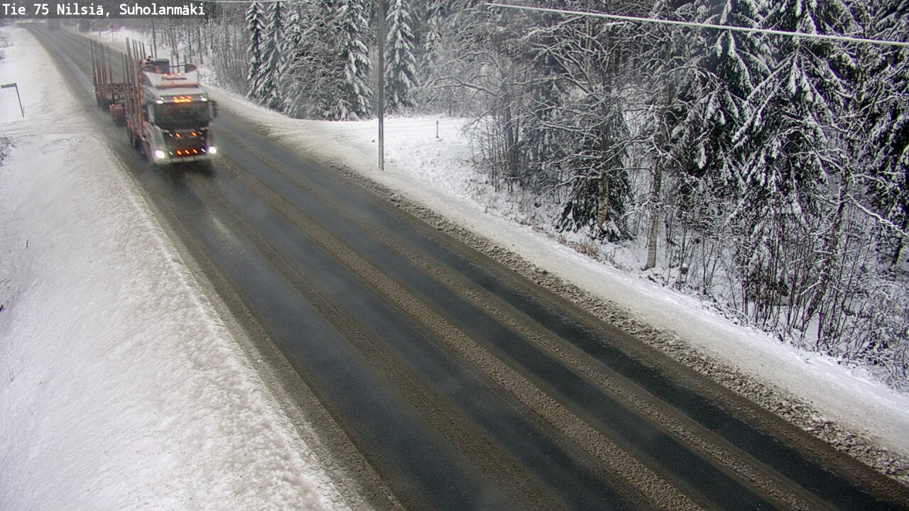 Weather Camera Image Road 75 Nilsiä, Suholanmäki, Kuopio, Pohjois-Savo
