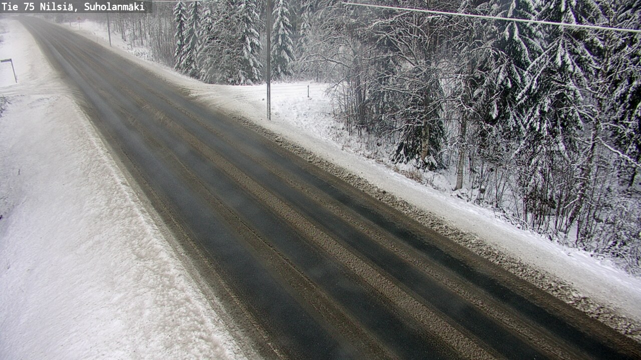 Weather Camera Image Road 75 Nilsiä, Suholanmäki, Kuopio, Pohjois-Savo