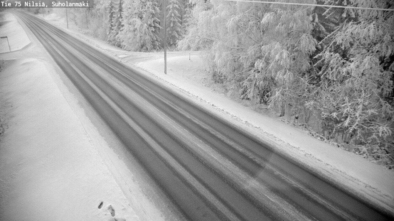 Weather Camera Image Väg 75 Nilsiä, Suholanmäki, Kuopio, Pohjois-Savo