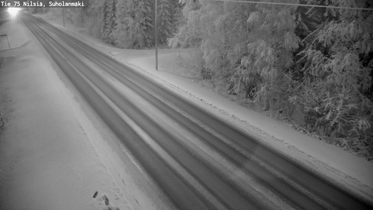 Weather Camera Image Väg 75 Nilsiä, Suholanmäki, Kuopio, Pohjois-Savo