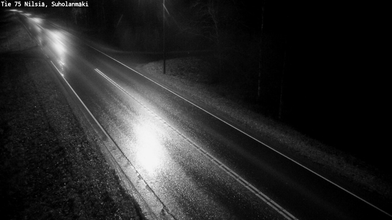 Weather Camera Image Väg 75 Nilsiä, Suholanmäki, Kuopio, Pohjois-Savo