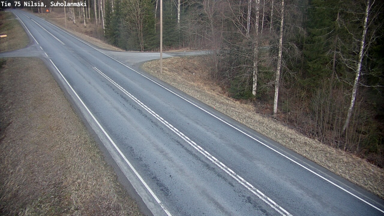 Weather Camera Image Väg 75 Nilsiä, Suholanmäki, Kuopio, Pohjois-Savo