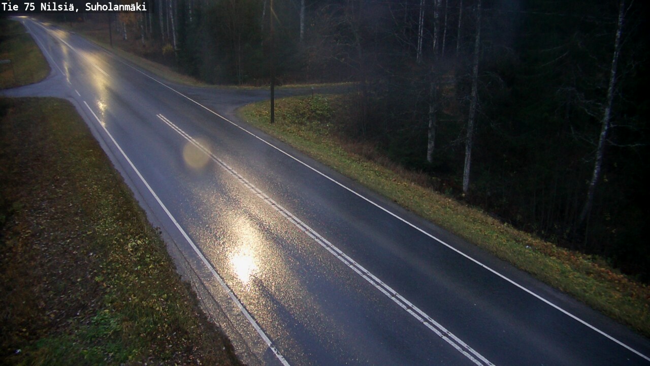 Weather Camera Image Väg 75 Nilsiä, Suholanmäki, Kuopio, Pohjois-Savo