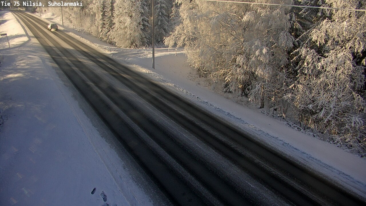 Weather Camera Image Väg 75 Nilsiä, Suholanmäki, Kuopio, Pohjois-Savo