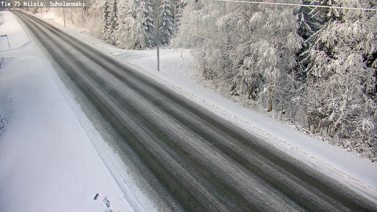 Weather Camera Image Väg 75 Nilsiä, Suholanmäki, Kuopio, Pohjois-Savo