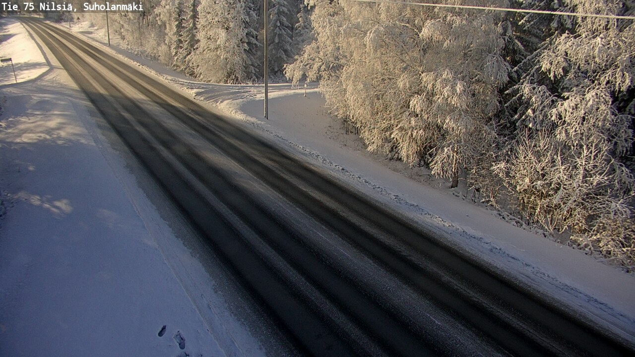 Weather Camera Image Väg 75 Nilsiä, Suholanmäki, Kuopio, Pohjois-Savo
