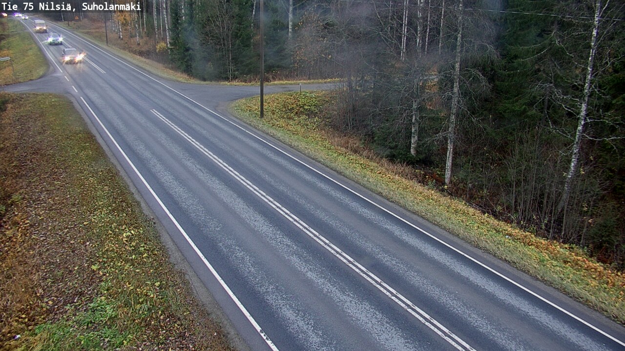 Weather Camera Image Väg 75 Nilsiä, Suholanmäki, Kuopio, Pohjois-Savo