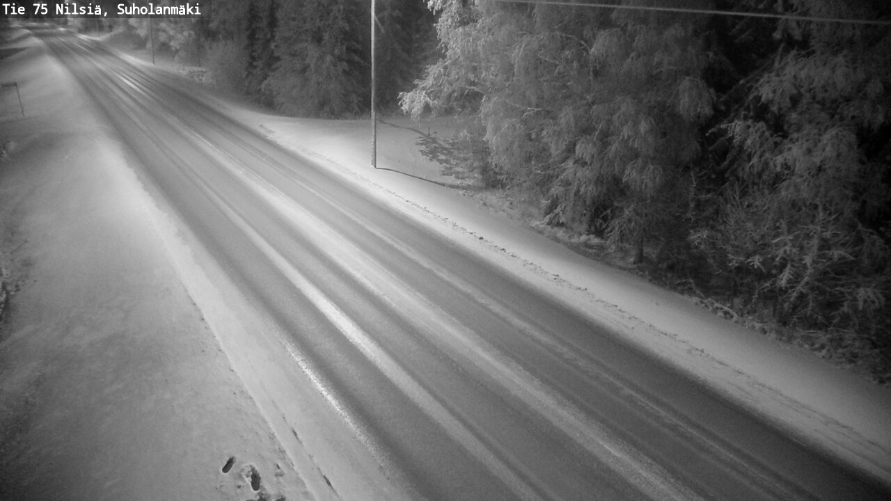 Weather Camera Image Väg 75 Nilsiä, Suholanmäki, Kuopio, Pohjois-Savo
