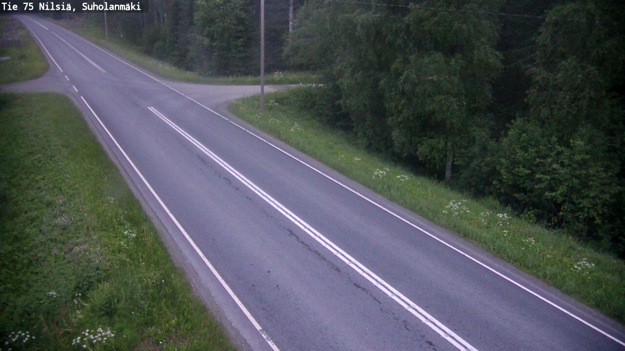 Weather Camera Image Road 75 Nilsiä, Suholanmäki, Kuopio, Pohjois-Savo