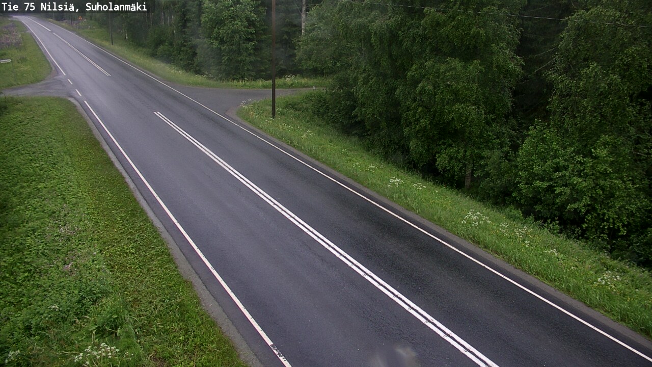 Weather Camera Image Väg 75 Nilsiä, Suholanmäki, Kuopio, Pohjois-Savo