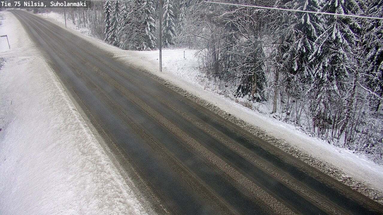 Weather Camera Image Road 75 Nilsiä, Suholanmäki, Kuopio, Pohjois-Savo